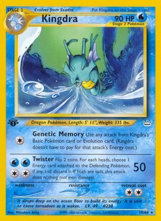 Kingdra 19/64 - 1st Edition