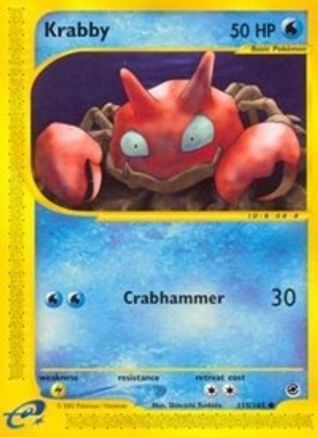 Krabby 115/165 - Reverse Holofoil