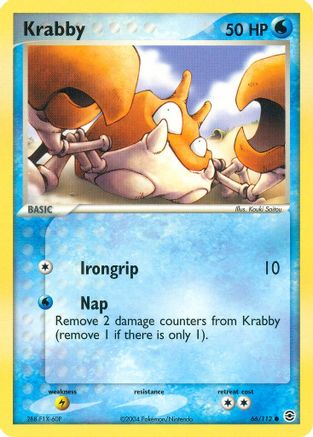 Krabby 66/112 - Reverse Holofoil