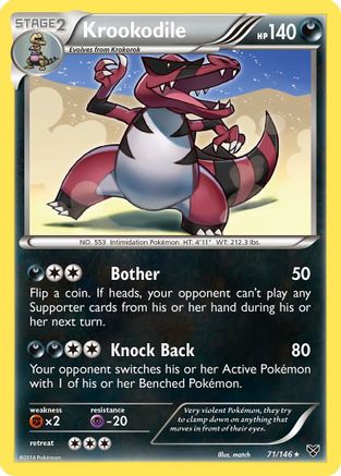 Krookodile 71/146 - Reverse Holofoil