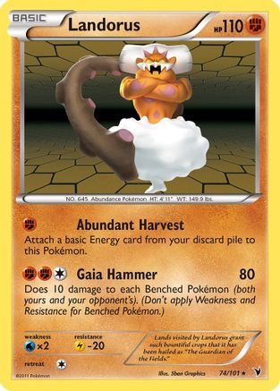 Landorus 74/101 - Reverse Holofoil