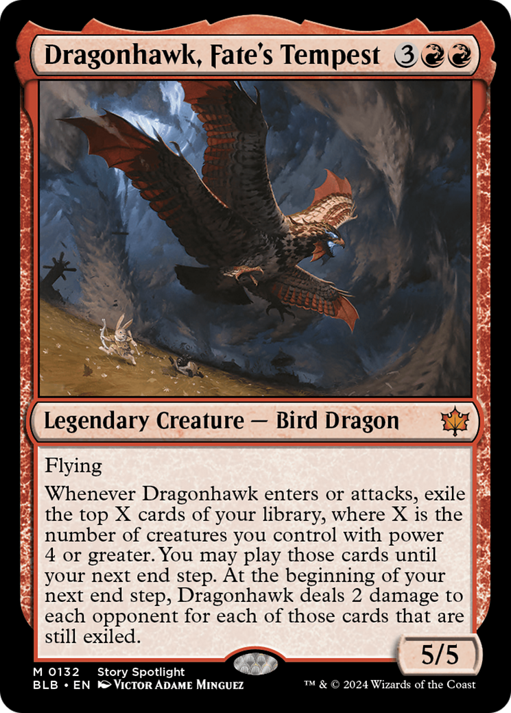 Dragonhawk, Fate's Tempest (BLB-132) -  Foil