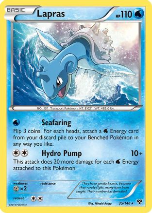 Lapras 35/146 - Reverse Holofoil