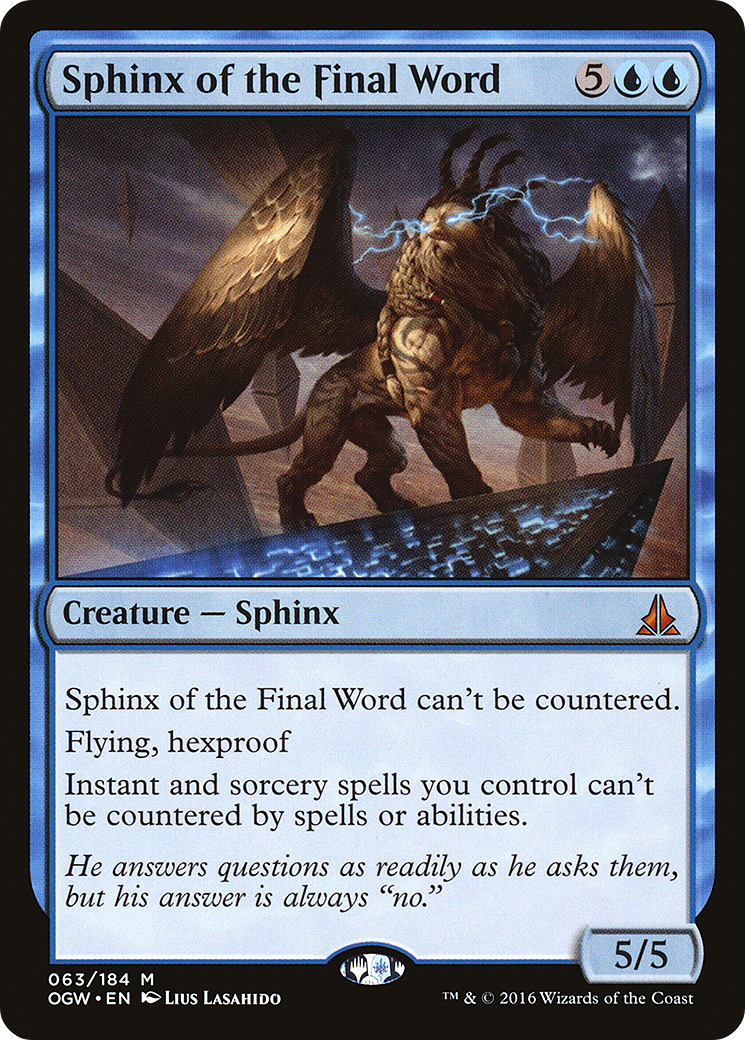 Sphinx of the Final Word (OGW-063) -