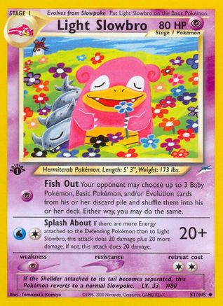 Light Slowbro 51/105 - 1st Edition