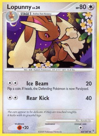 Lopunny 63/147 - Reverse Holofoil