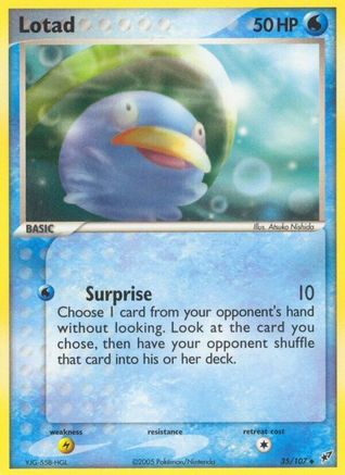 Lotad - 035/107 35/107 - Reverse Holofoil