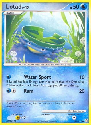 Lotad 92/132 - Reverse Holofoil