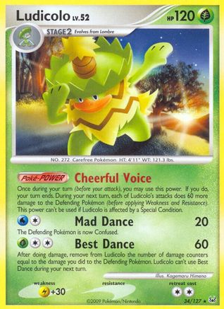 Ludicolo 34/127 - Reverse Holofoil