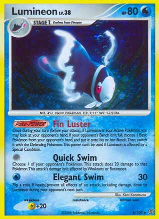 Lumineon 4/100 - Reverse Holofoil