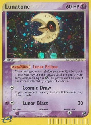 Lunatone 8/100 - Holofoil