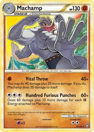 Machamp 26/102 - Reverse Holofoil