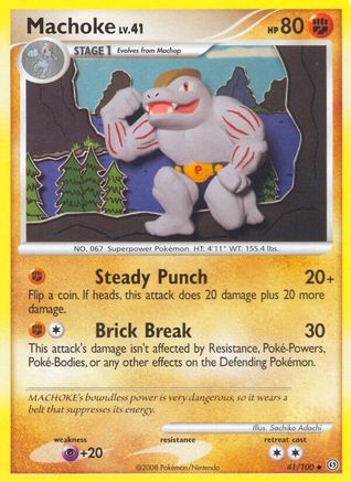 Machoke 41/100 - Reverse Holofoil