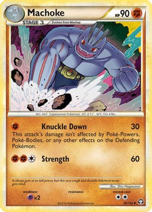 Machoke 40/102 - Reverse Holofoil