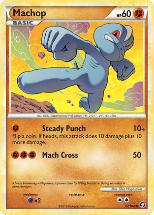 Machop 67/102 - Reverse Holofoil