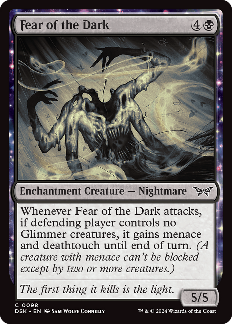 Fear of the Dark (DSK-098) - : (enchantment) Foil