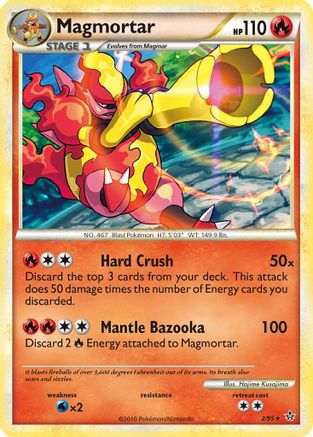 Magmortar 2/95 - Reverse Holofoil