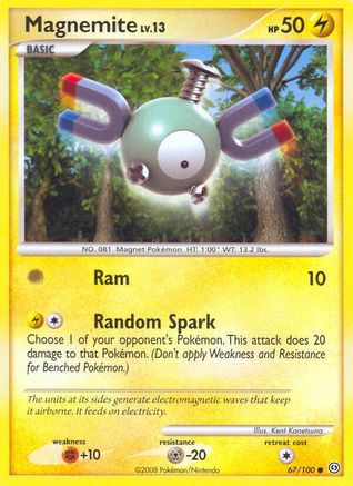 Magnemite (67) 67/100 - Reverse Holofoil