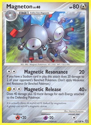 Magneton (42) 42/100 - Reverse Holofoil