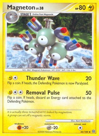 Magneton (43) 43/100 - Reverse Holofoil