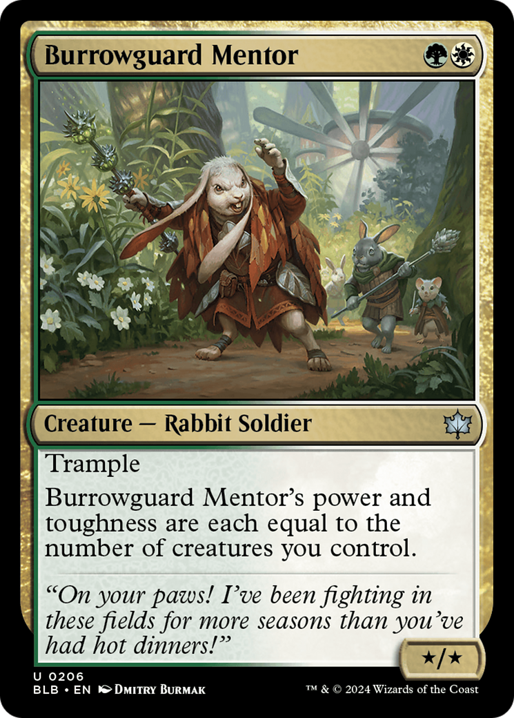 Burrowguard Mentor (BLB-206) -  Foil