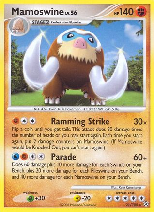 Mamoswine 21/100 - Reverse Holofoil