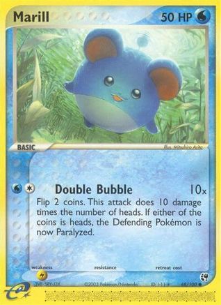 Marill 68/100 - Reverse Holofoil