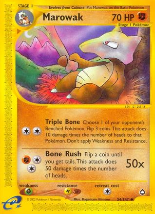 Marowak 54/147 - Reverse Holofoil