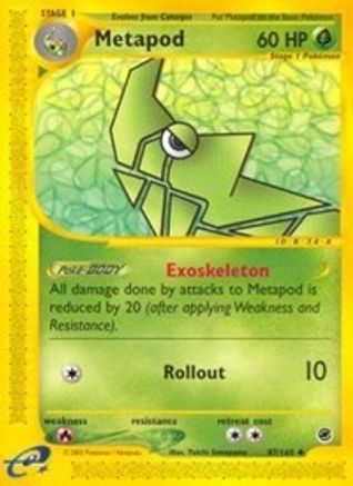 Metapod 87/165 - Reverse Holofoil