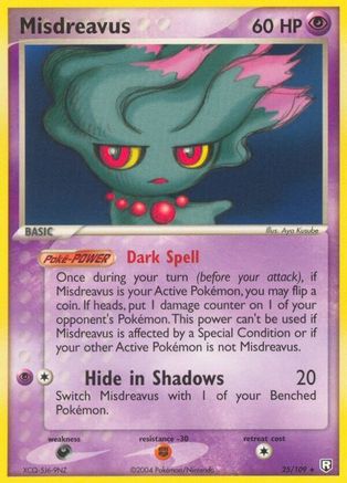 Misdreavus 25/109 - Reverse Holofoil