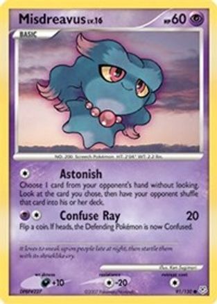 Misdreavus 91/130 - Reverse Holofoil