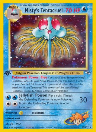 Misty's Tentacruel 10/132 - 1st Edition Holofoil