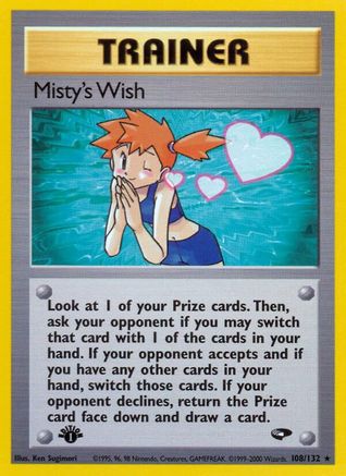 Misty's Wish 108/132 - 1st Edition