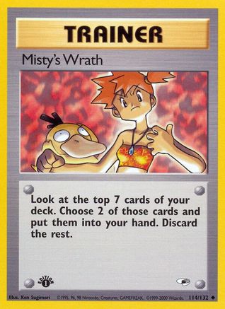 Misty's Wrath 114/132 - 1st Edition