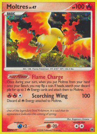 Moltres 10/100 - Holofoil