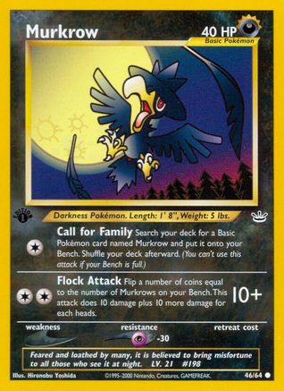 Murkrow 46/64 - 1st Edition