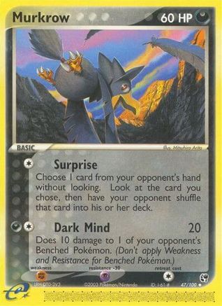 Murkrow 47/100 - Reverse Holofoil