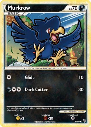 Murkrow (59) 59/90 - Reverse Holofoil