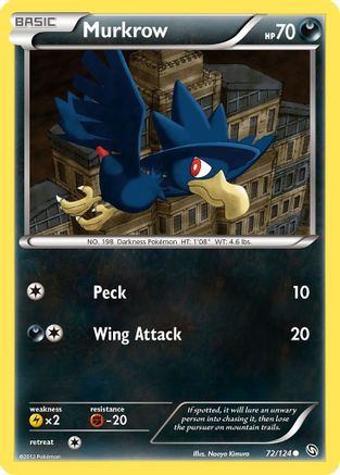 Murkrow 72/124 - Reverse Holofoil