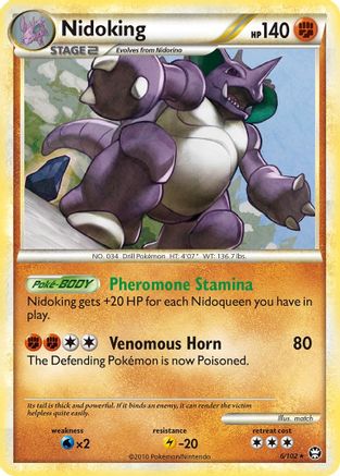 Nidoking 6/102 - Reverse Holofoil