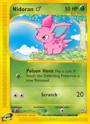 Nidoran M 96/147 - Reverse Holofoil