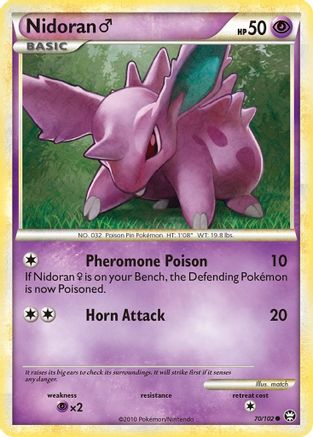 Nidoran M 70/102 - Reverse Holofoil