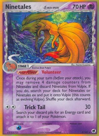 Ninetales (Delta Species) 8/101 - Reverse Holofoil