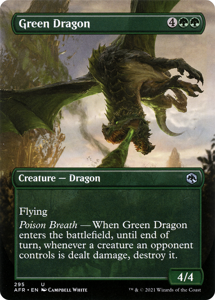 Green Dragon (AFR-295) -  (Borderless) Foil