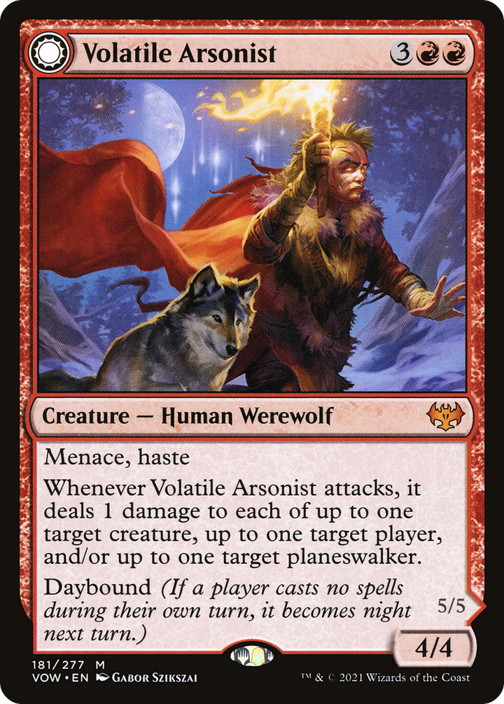 Volatile Arsonist // Dire-Strain Anarchist (VOW-181) - : (Double Faced Transform) Foil