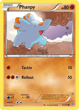 Phanpy 71/135 - Reverse Holofoil