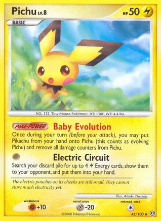 Pichu 45/100 - Reverse Holofoil