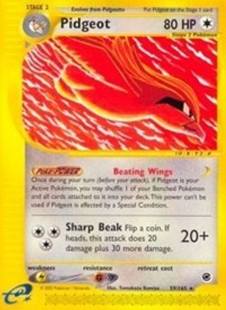 Pidgeot (59) 59/165 - Reverse Holofoil