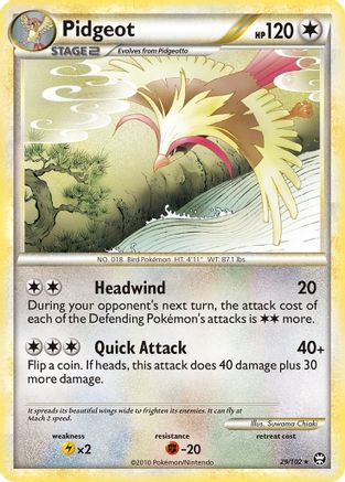 Pidgeot 29/102 - Reverse Holofoil