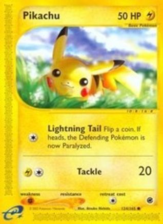 Pikachu 124/165 - Reverse Holofoil